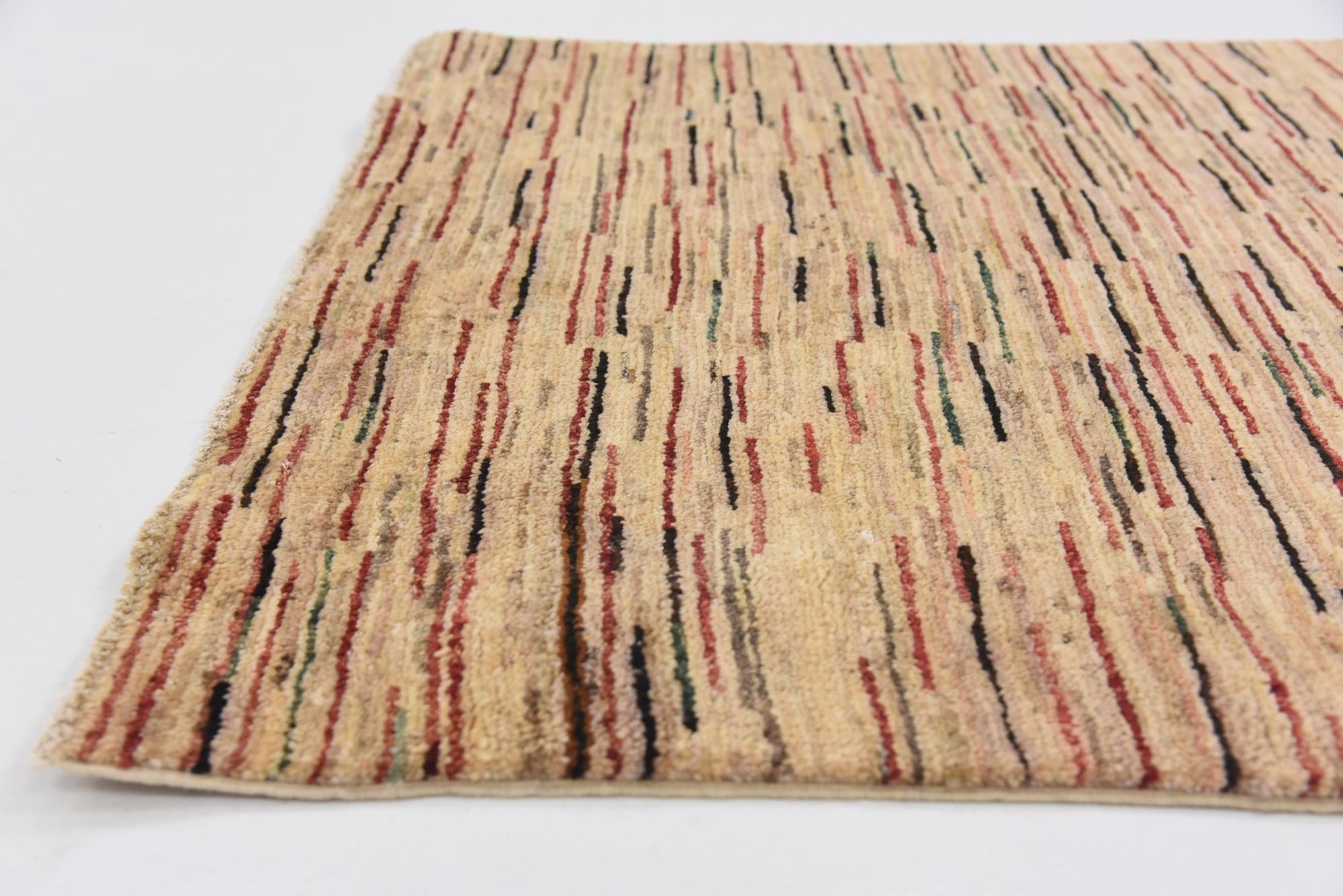 3' 7 x 6' Hand Knotted Modern Ziegler Oriental Rug