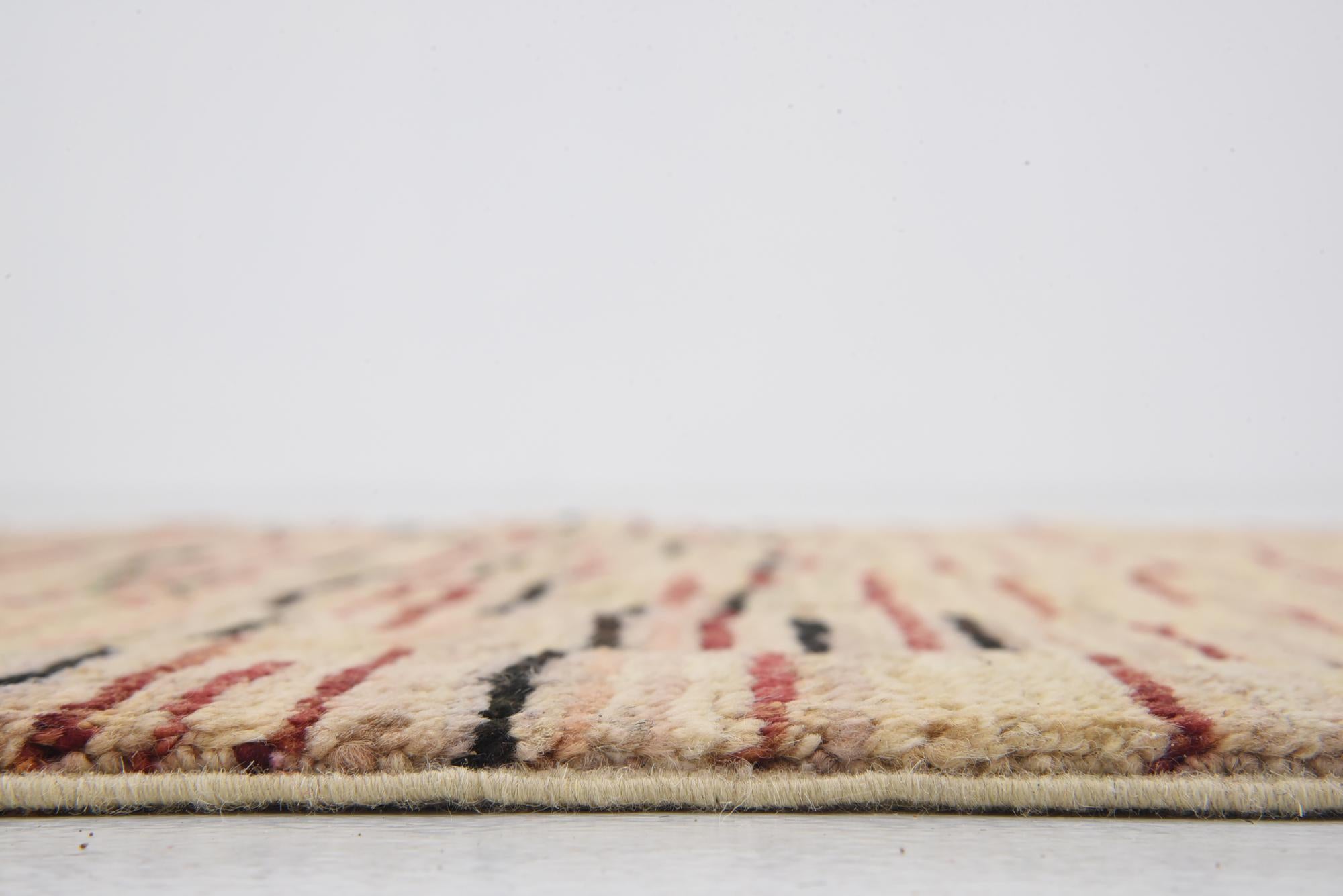 3' 7 x 6' Hand Knotted Modern Ziegler Oriental Rug