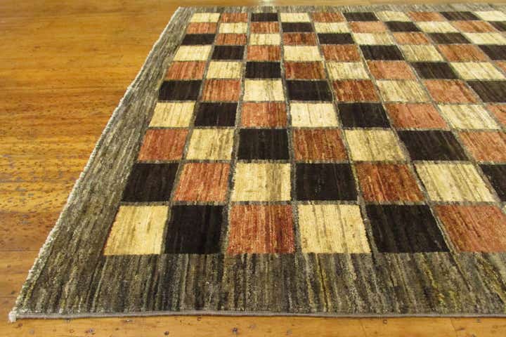 4' 7 x 6' 8 Hand Knotted Modern Ziegler Oriental Rug