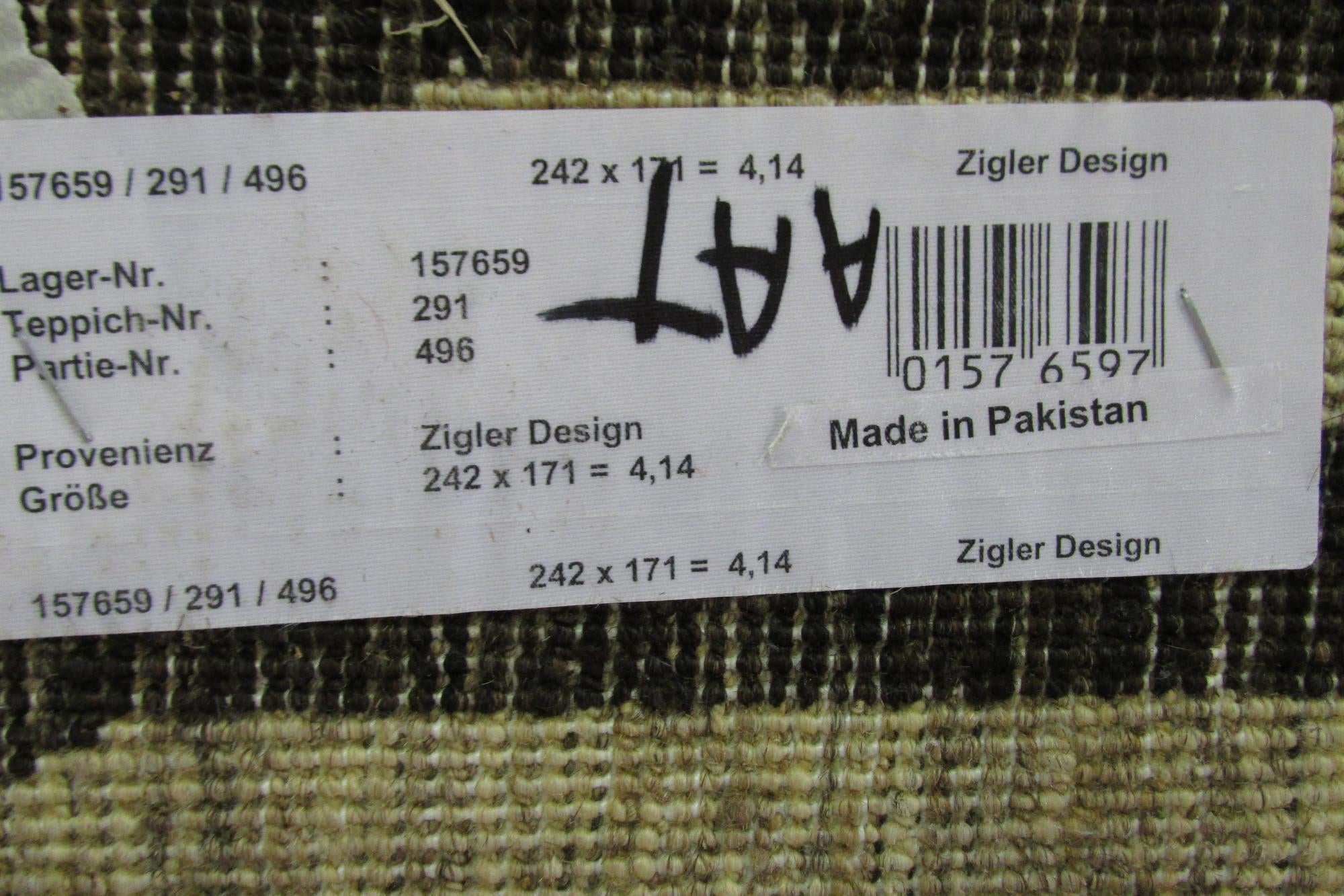 5' 8 x 7' 11 Hand Knotted Modern Ziegler Oriental Rug