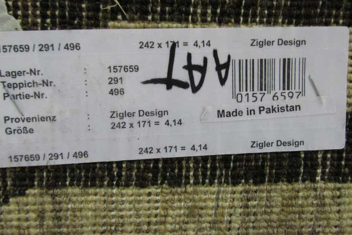 5' 8 x 7' 11 Hand Knotted Modern Ziegler Oriental Rug