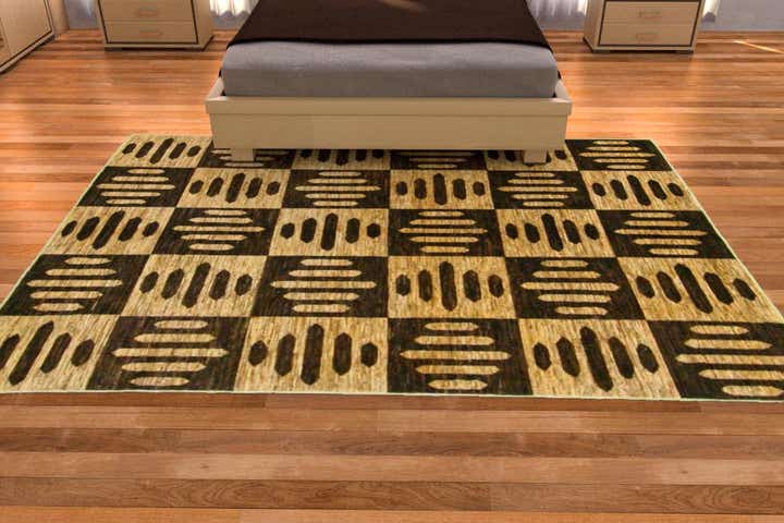 5' 8 x 7' 11 Hand Knotted Modern Ziegler Oriental Rug