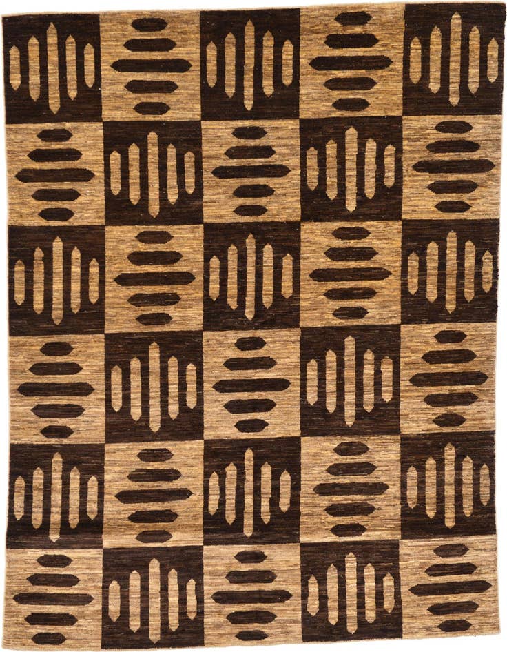 Detail image of 5' 8 x 7' 11 Hand Knotted Modern Ziegler Oriental Rug
