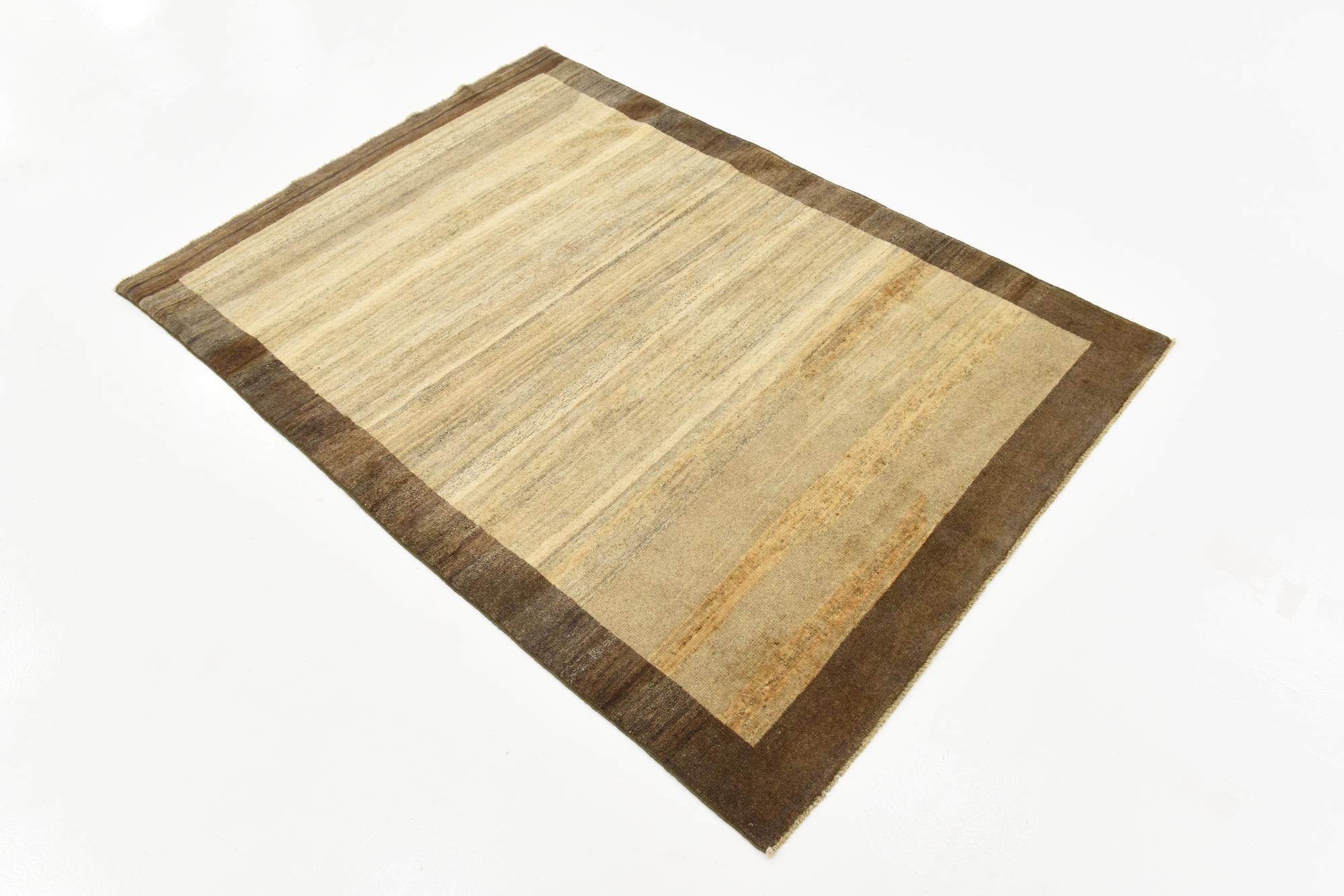 4' x 5' 8 Hand Knotted Modern Ziegler Oriental Rug