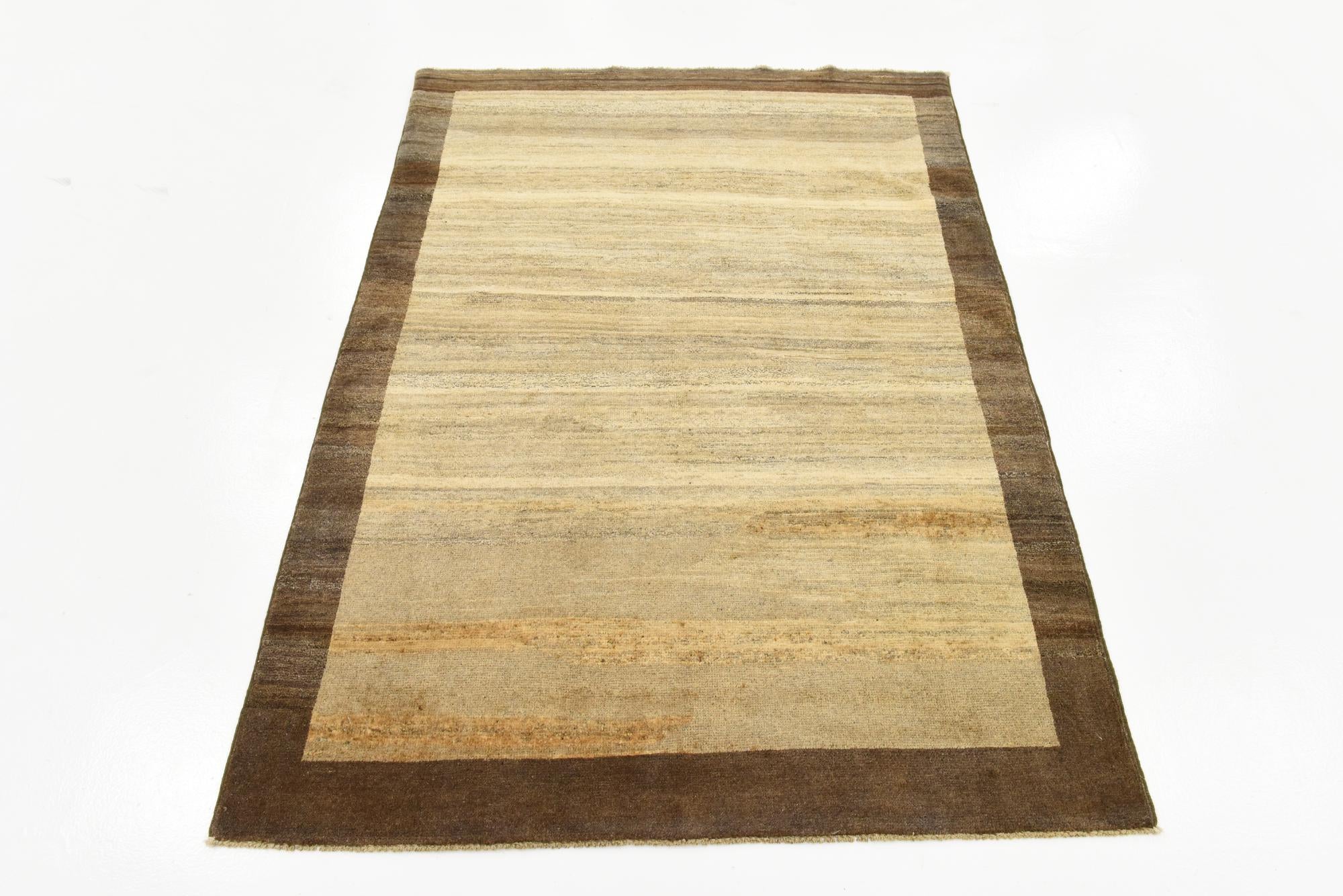 4' x 5' 8 Hand Knotted Modern Ziegler Oriental Rug