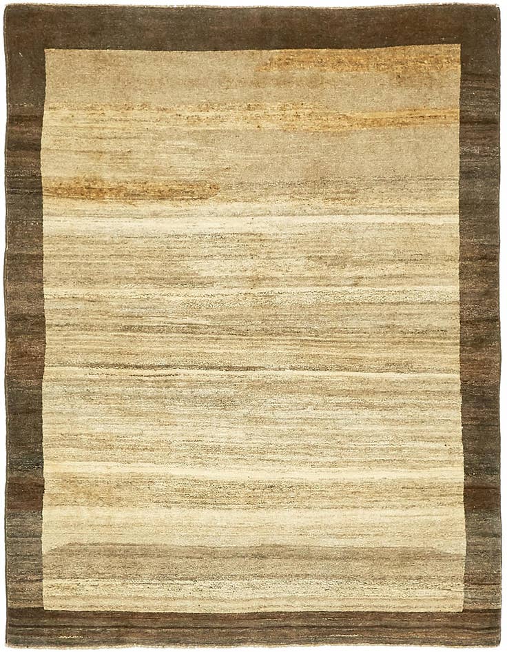Detail image of 4' x 5' 8 Hand Knotted Modern Ziegler Oriental Rug