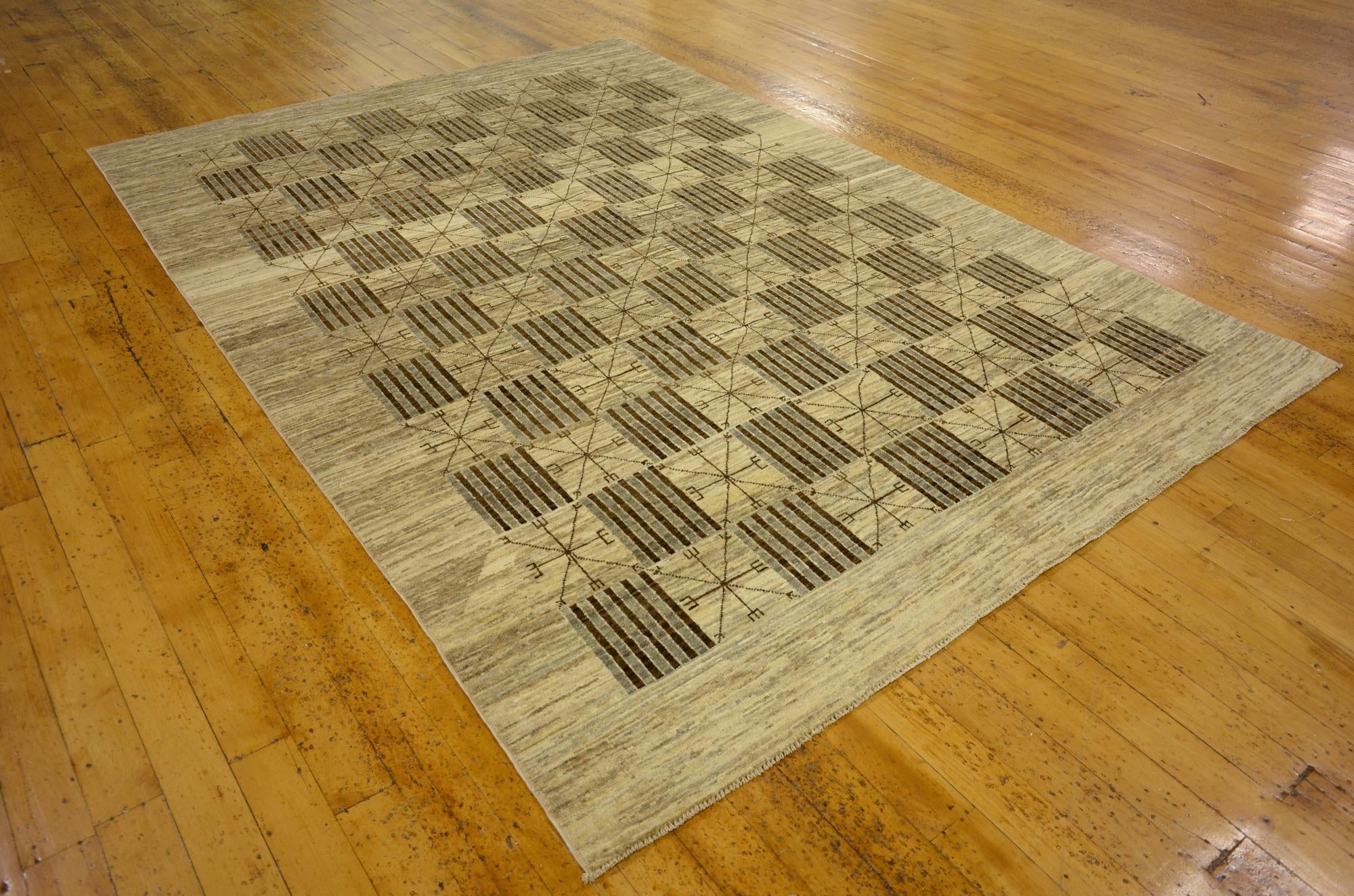 6' 6 x 9' 6 Hand Knotted Modern Ziegler Oriental Rug