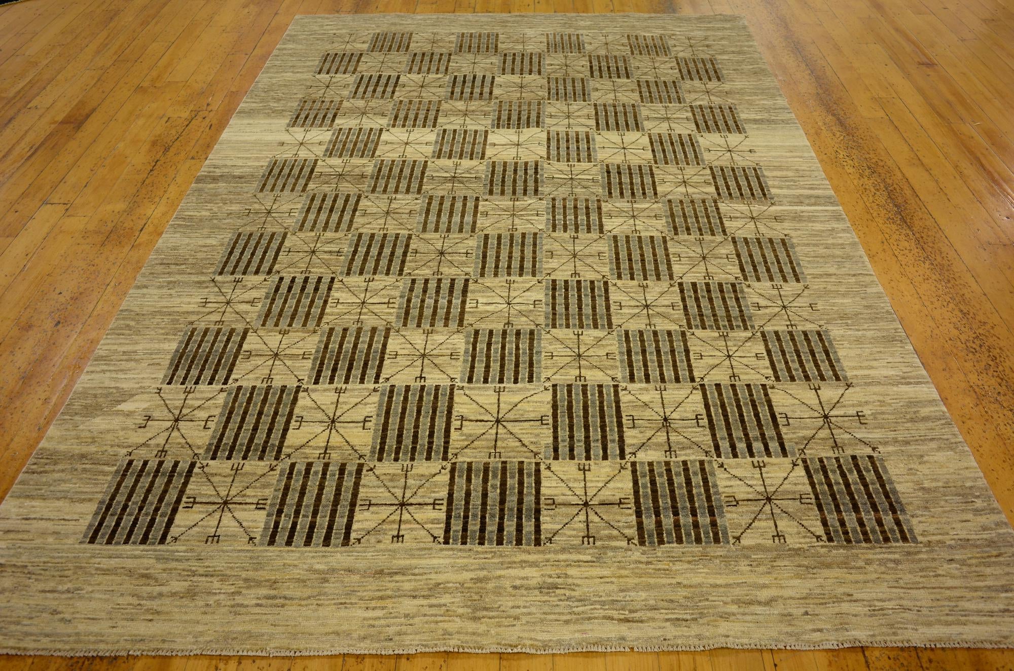 6' 6 x 9' 6 Hand Knotted Modern Ziegler Oriental Rug