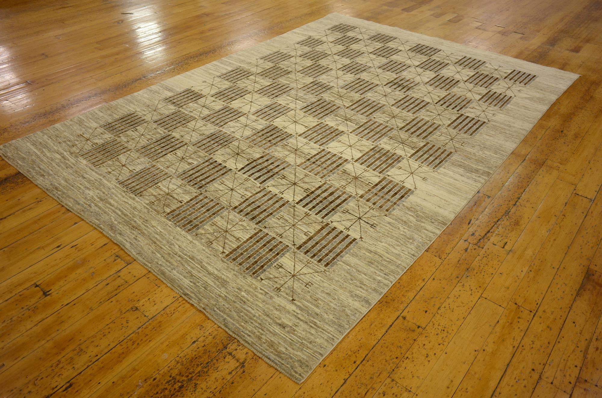 6' 6 x 9' 6 Hand Knotted Modern Ziegler Oriental Rug
