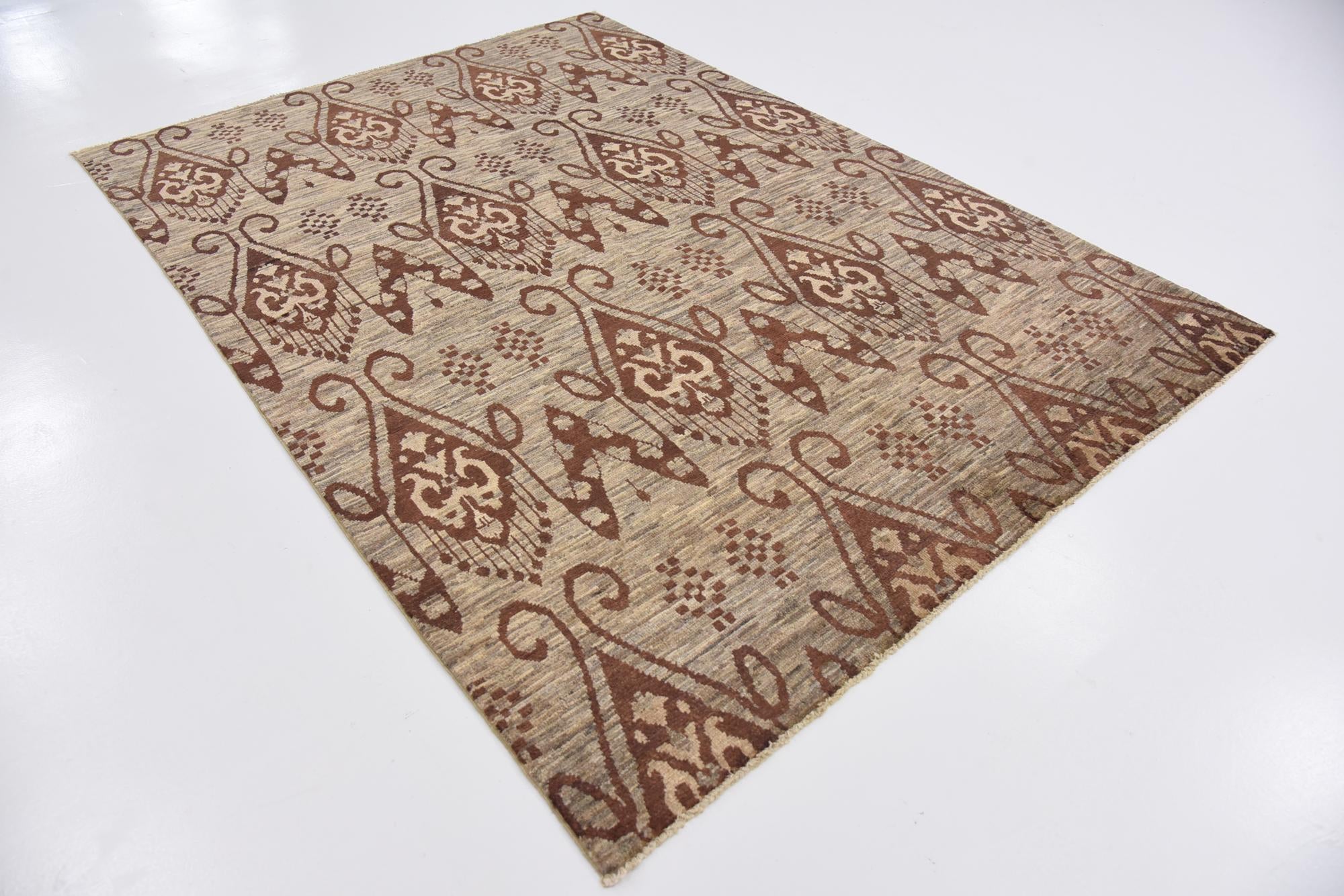 5' 7 x 7' 10 Hand Knotted Modern Ziegler Rug