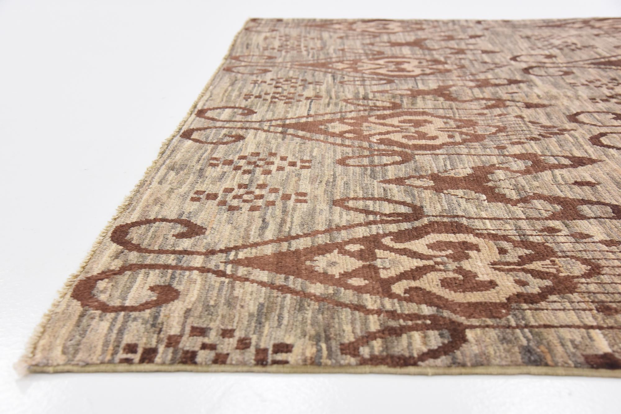 5' 7 x 7' 10 Hand Knotted Modern Ziegler Rug
