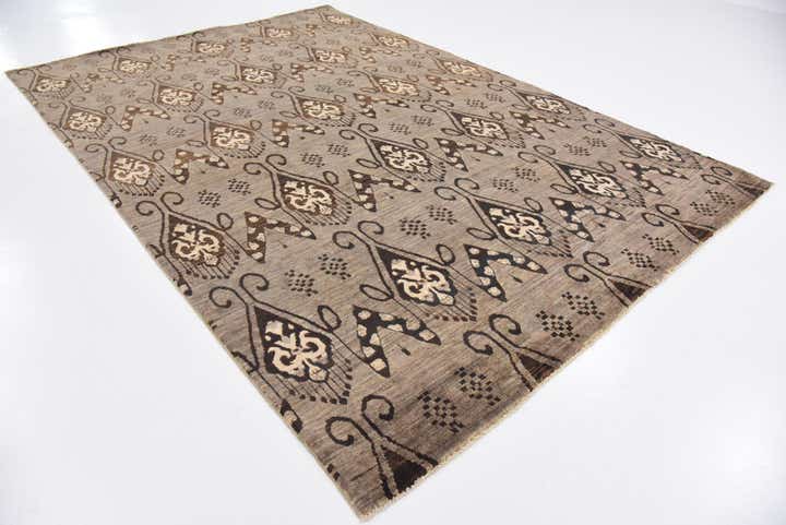 6' 8 x 9' 7 Hand Knotted Modern Ziegler Rug