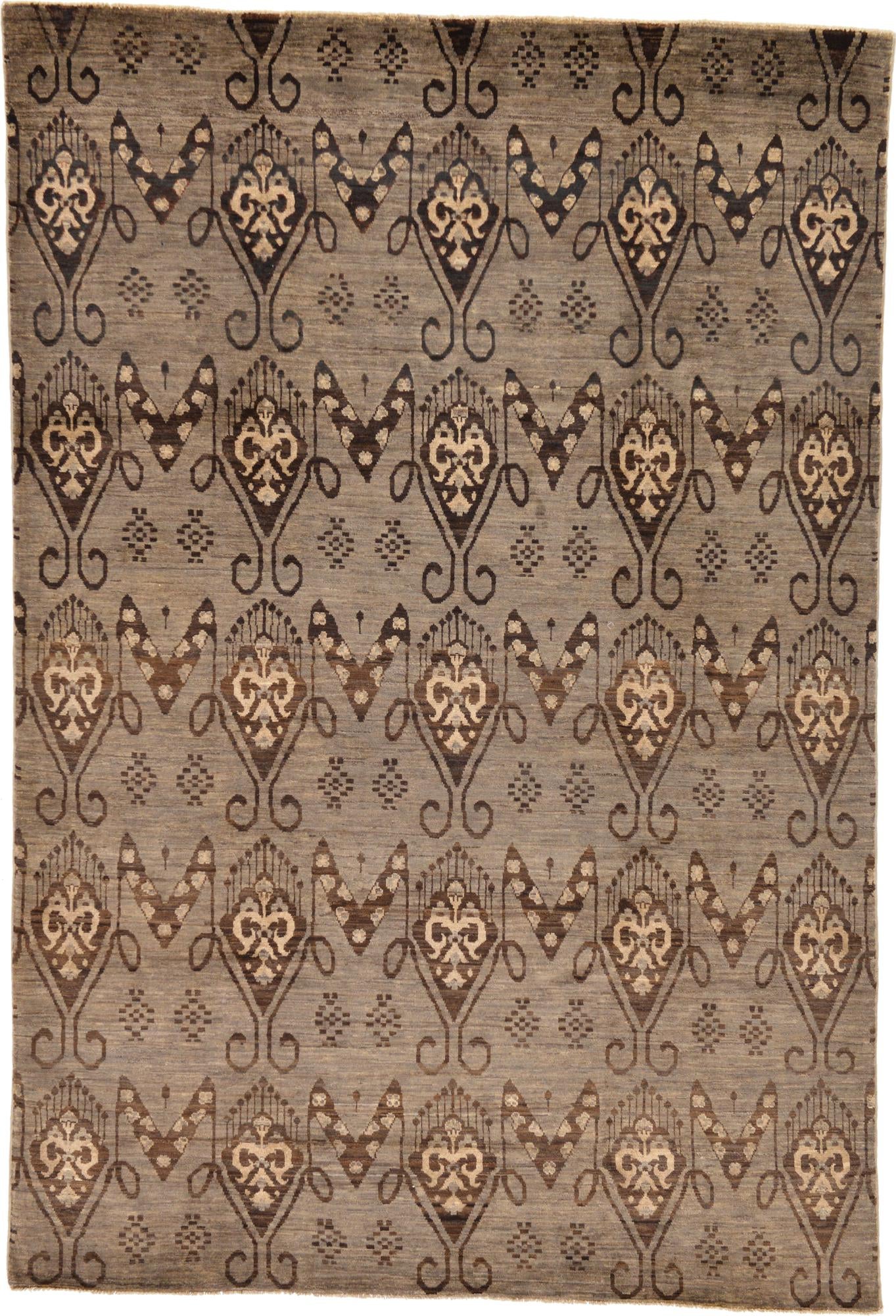 6' 8 x 9' 7 Hand Knotted Modern Ziegler Rug