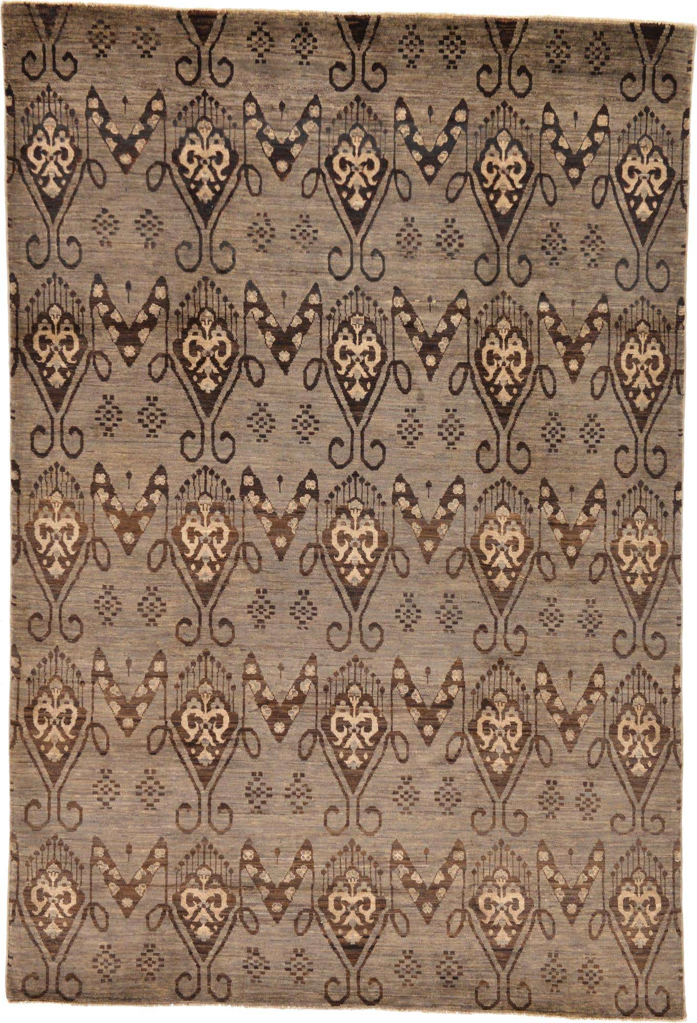 6' 8 x 9' 7 Hand Knotted Modern Ziegler Rug