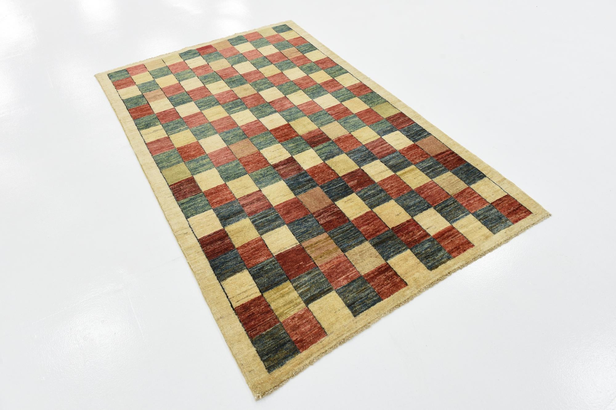 3' 10 x 6' Hand Knotted Modern Ziegler Oriental Rug