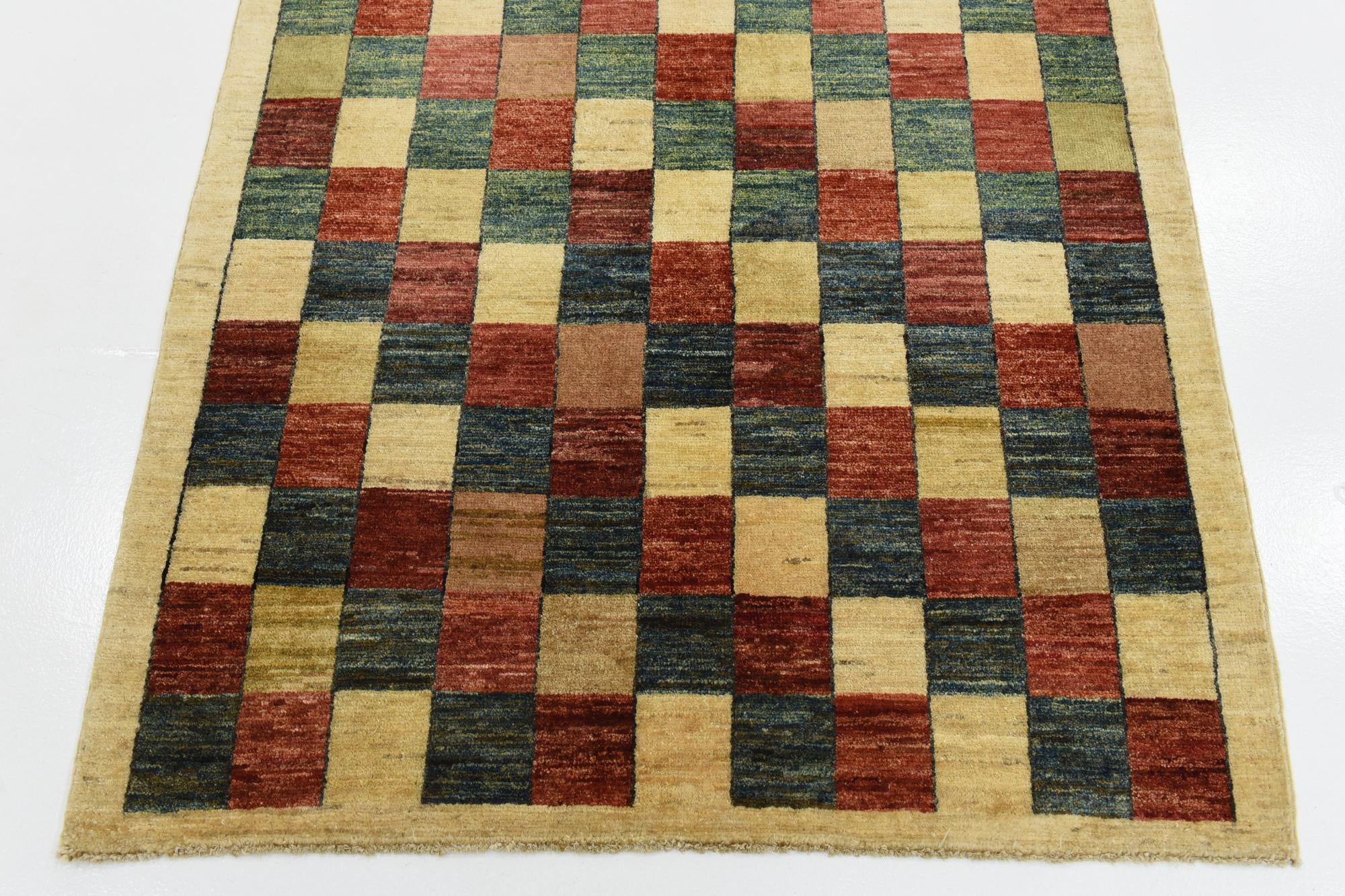3' 10 x 6' Hand Knotted Modern Ziegler Oriental Rug