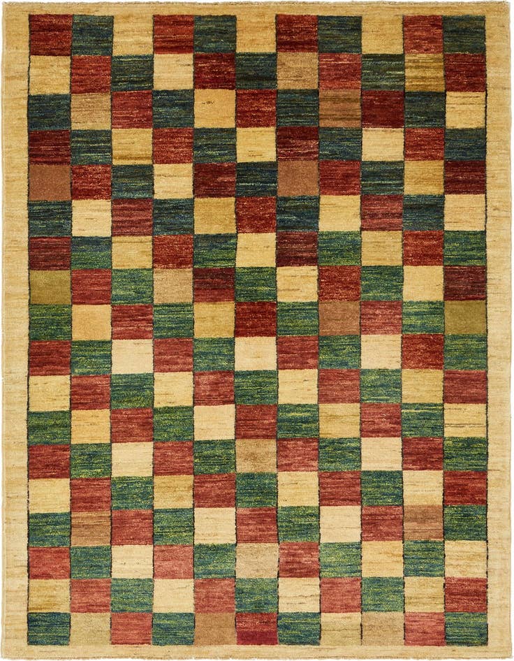 Detail image of 3' 10 x 6' Hand Knotted Modern Ziegler Oriental Rug