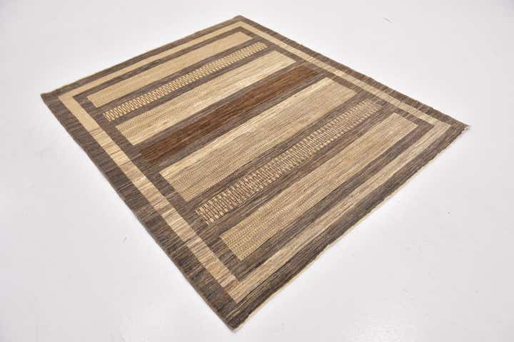 5' 2 x 6' 2 Hand Knotted Modern Ziegler Rug