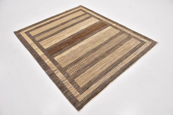 Detail image of 5' 2 x 6' 2 Hand Knotted Modern Ziegler Rug