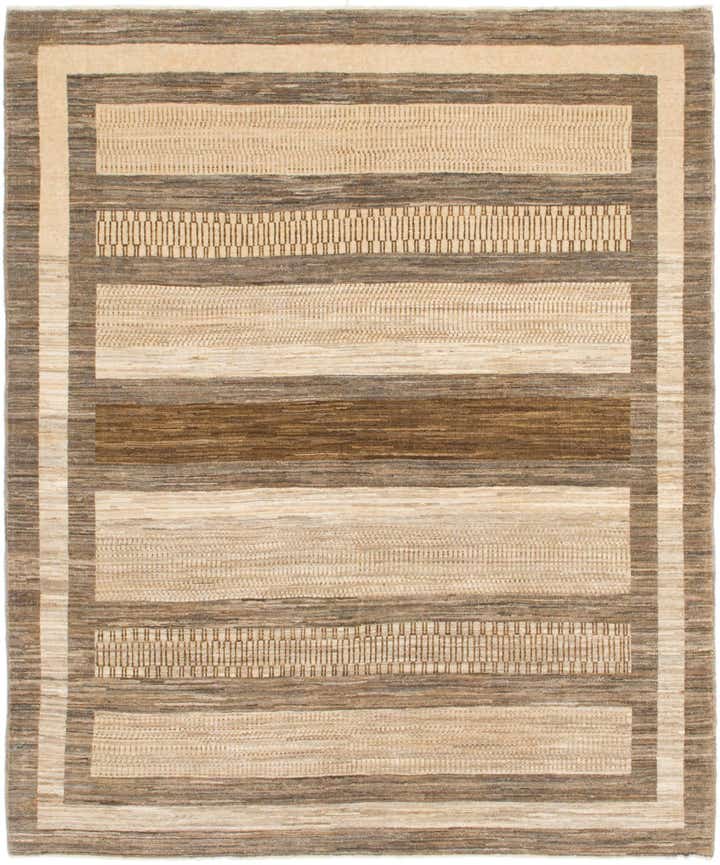 5' 2 x 6' 2 Hand Knotted Modern Ziegler Rug