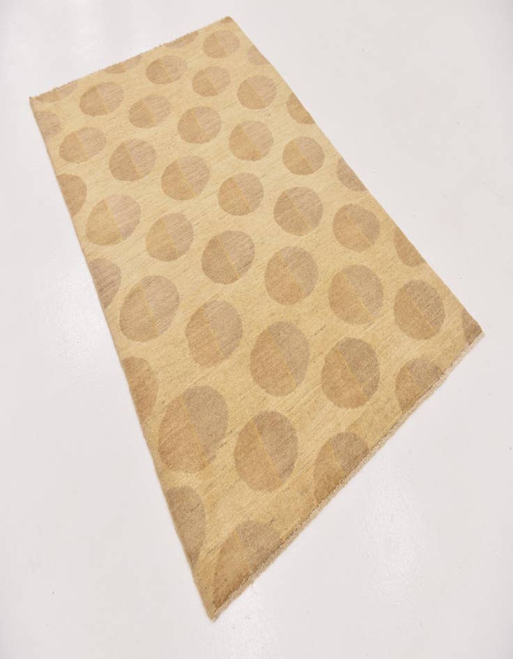 Detail image of 4' 1 x 6' 2  Hand Knotted Modern Ziegler Wool Rug