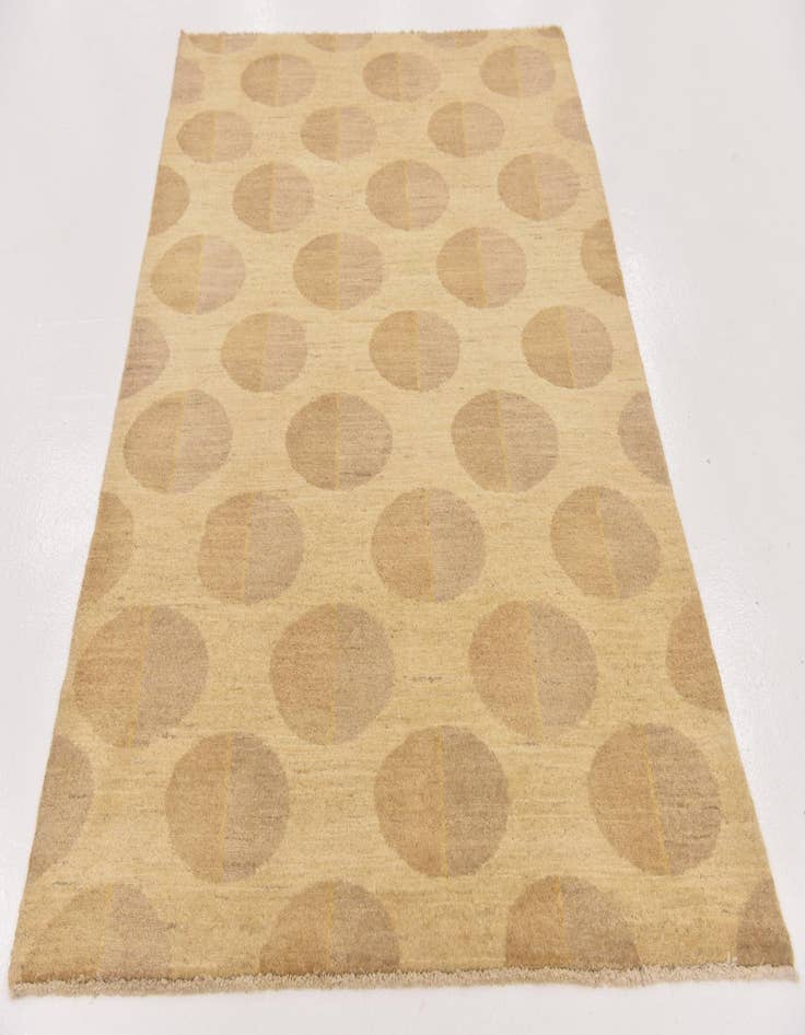 Detail image of 4' 1 x 6' 2  Hand Knotted Modern Ziegler Wool Rug