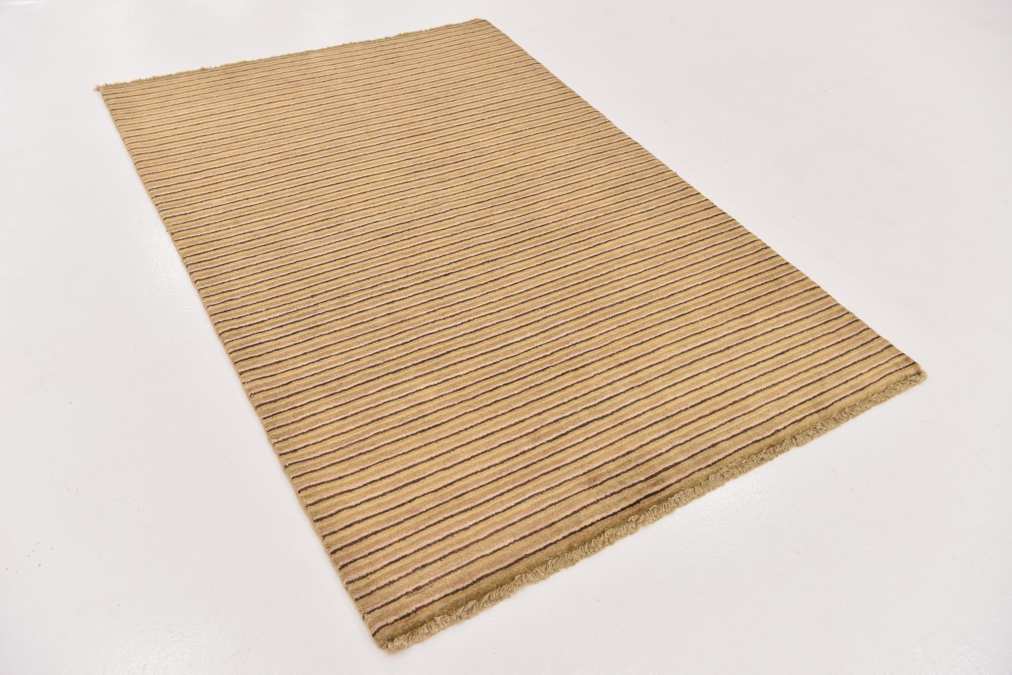 4' 1 x 6' 1 Hand Knotted Modern Ziegler Wool Rug