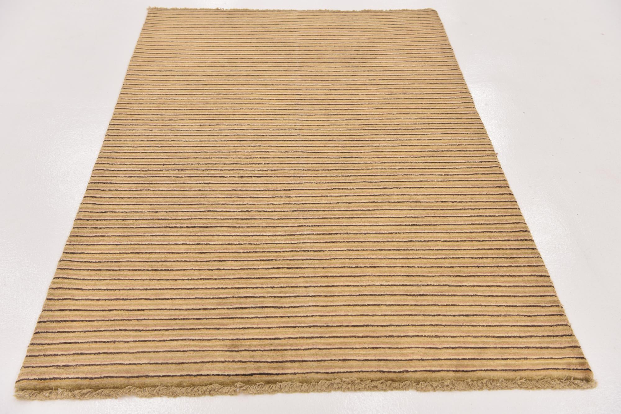 4' 1 x 6' 1 Hand Knotted Modern Ziegler Wool Rug