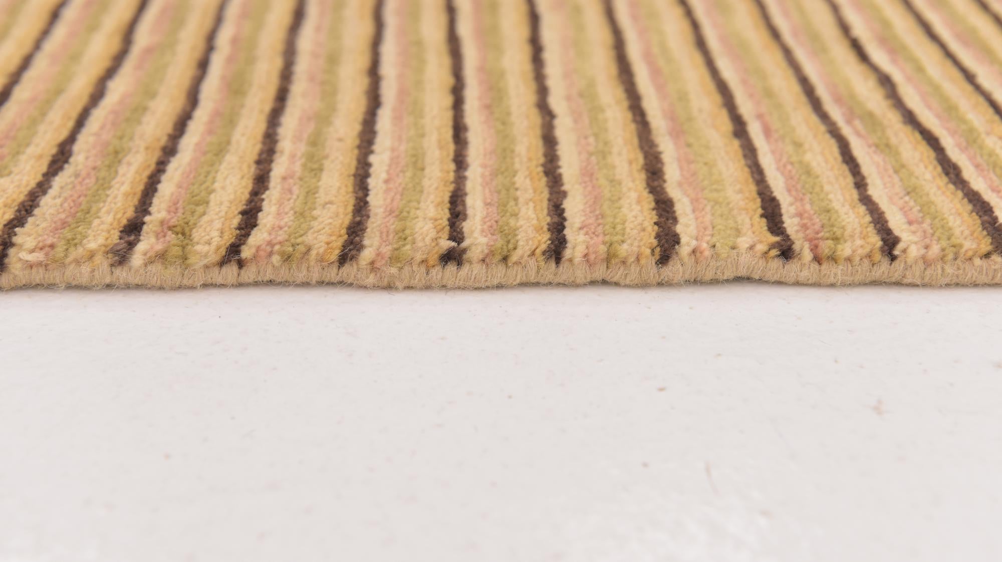 4' 1 x 6' 1 Hand Knotted Modern Ziegler Wool Rug