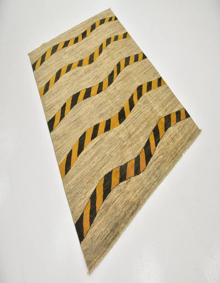 Detail image of 5' x 6' 8  Hand Knotted Modern Ziegler Rug