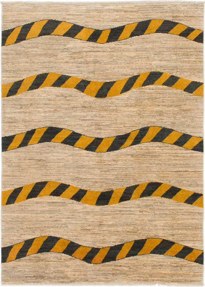 5' x 6' 8 Hand Knotted Modern Ziegler Rug