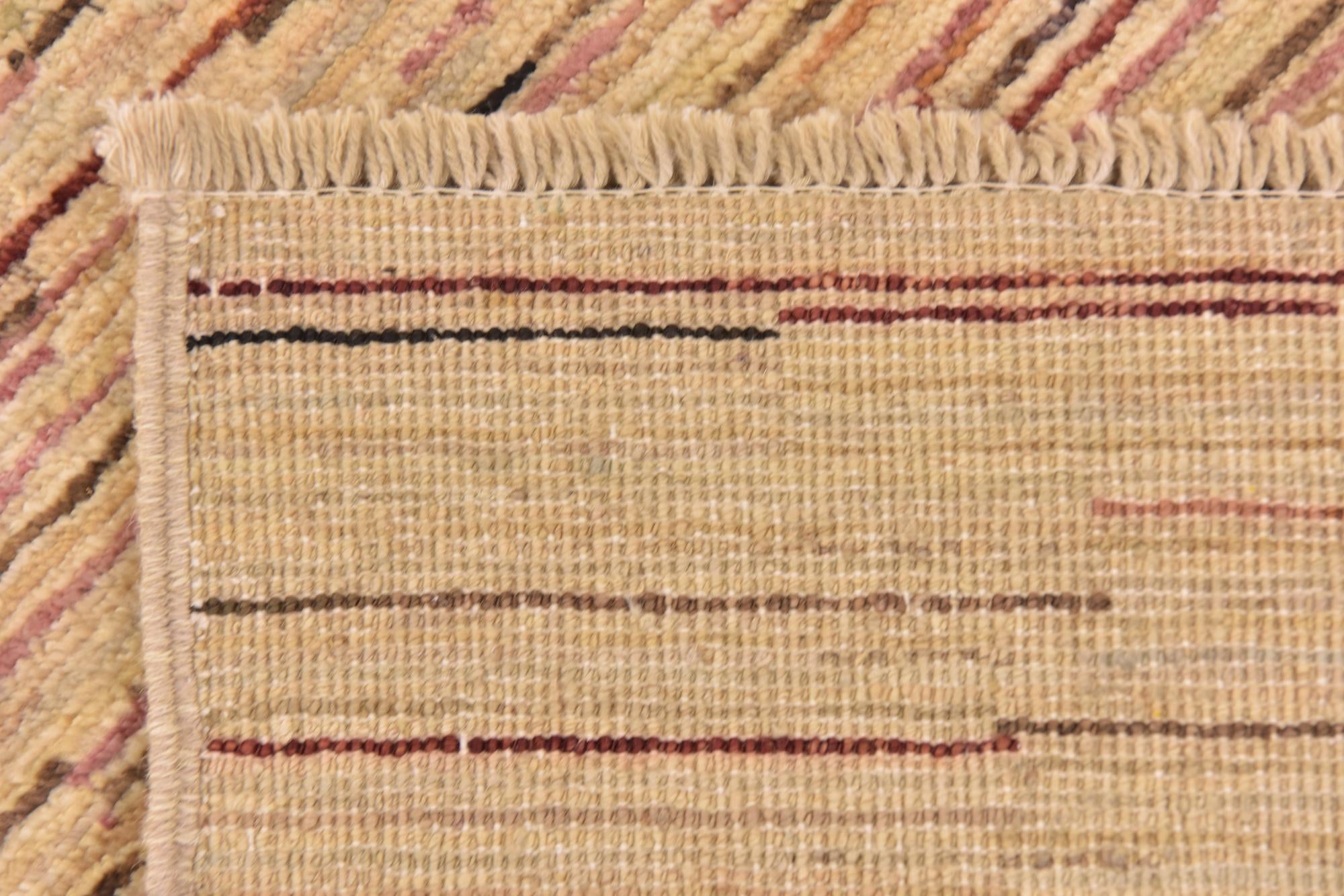 4' x 5' 10 Hand Knotted Modern Ziegler Rug