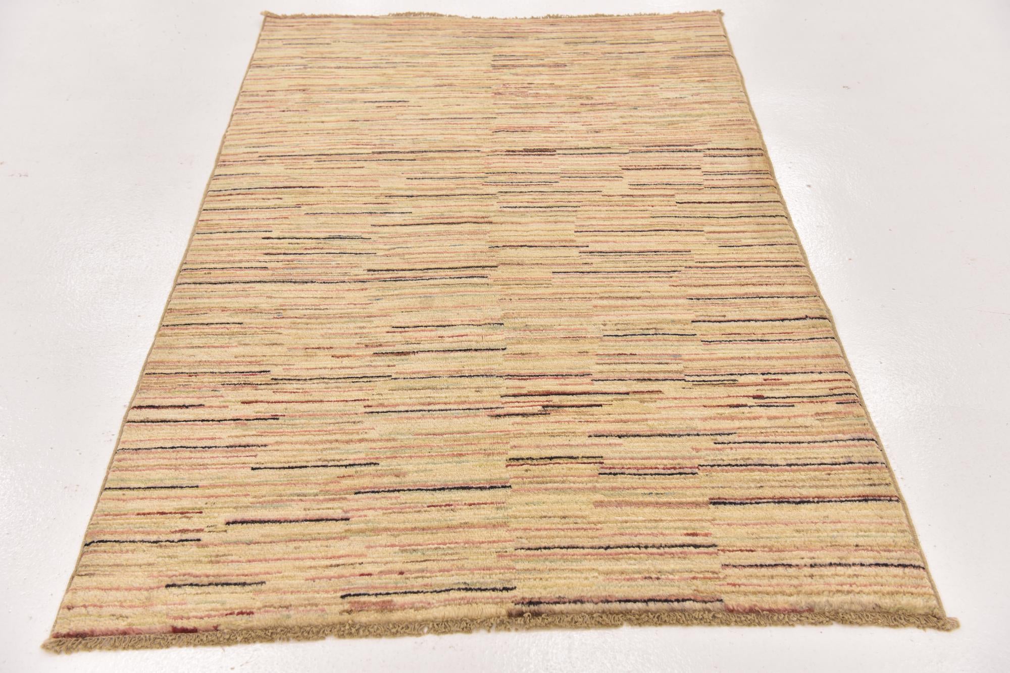 3' 9 x 5' 10 Hand Knotted Modern Ziegler Rug