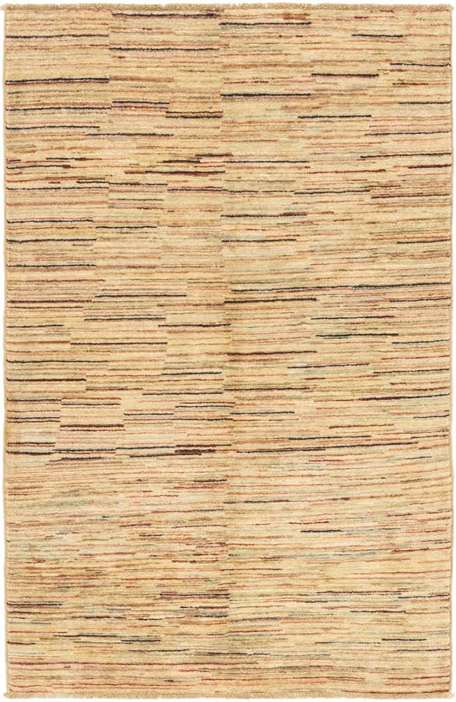 3' 9 x 5' 10 Hand Knotted Modern Ziegler Rug