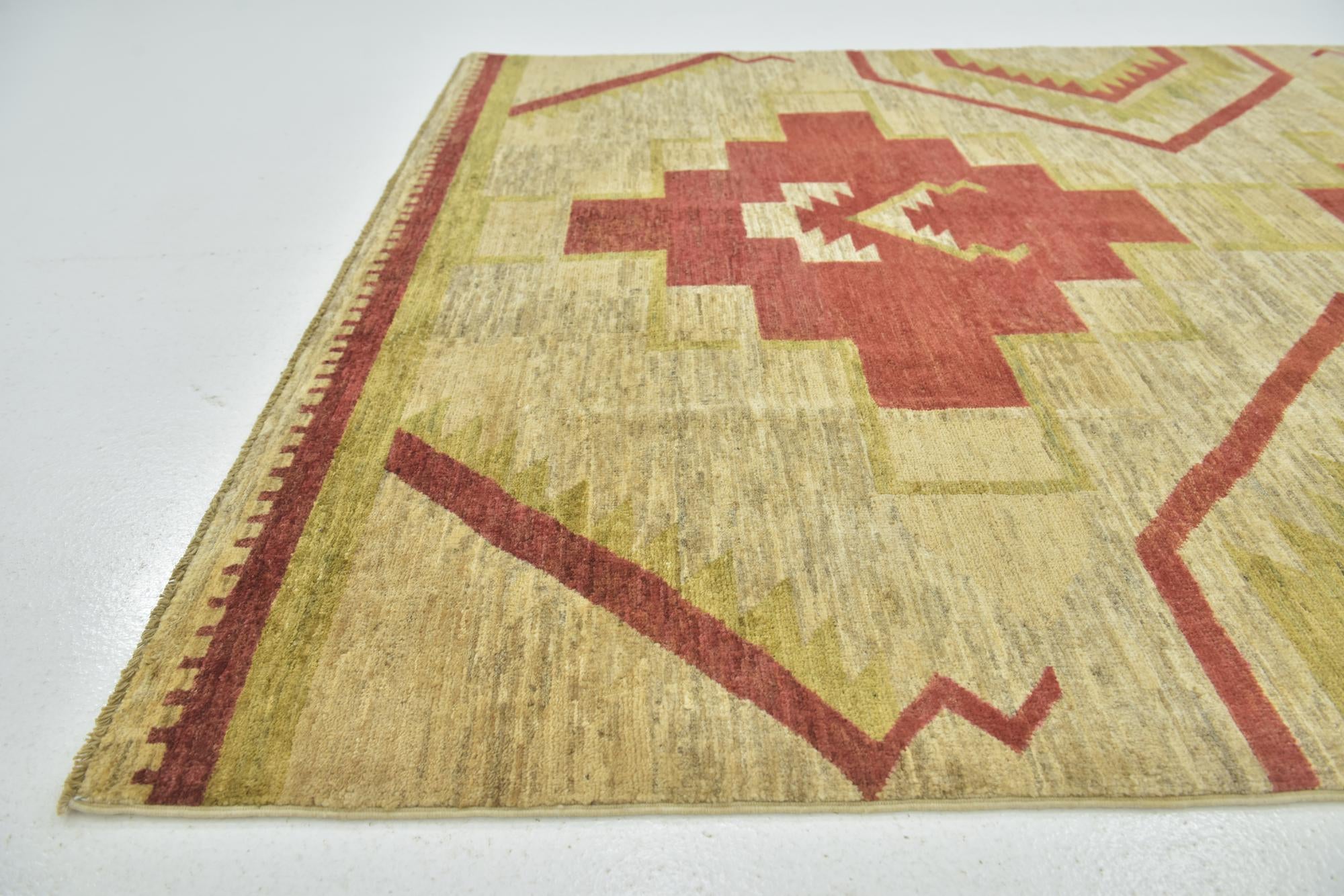 5' 8 x 7' 10 Hand Knotted Modern Ziegler Rug