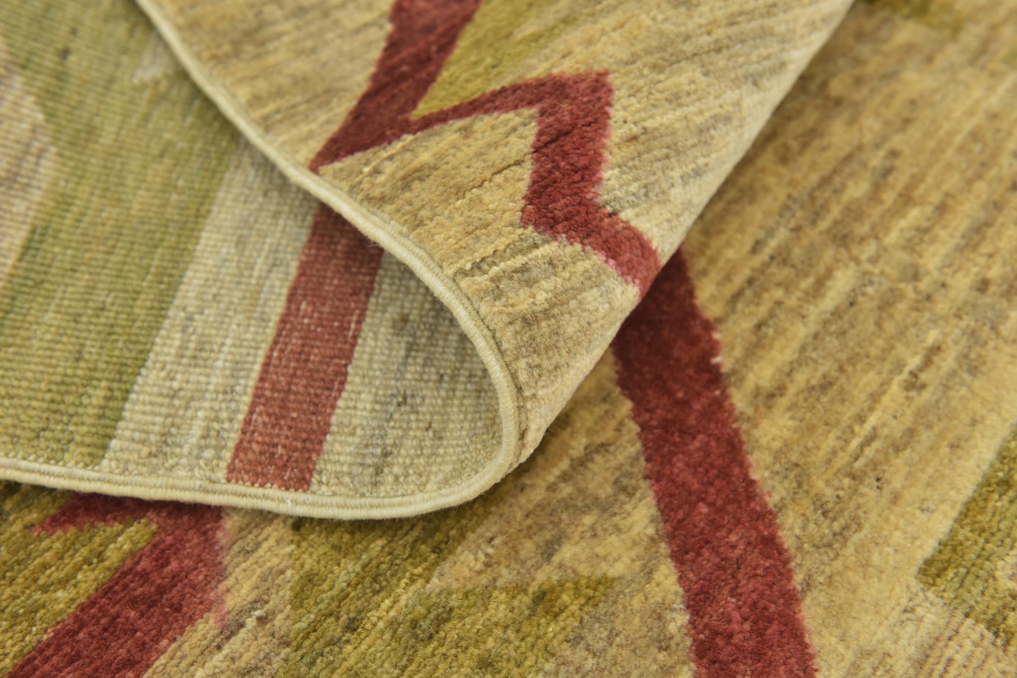 5' 8 x 7' 10 Hand Knotted Modern Ziegler Rug