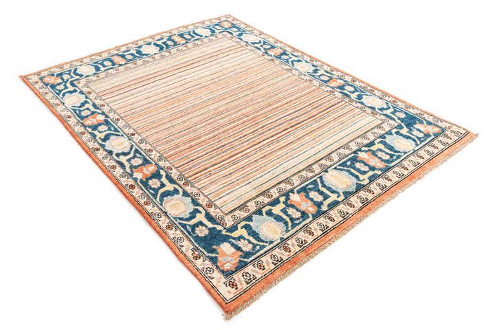 4' 10 x 6' 6 Hand Knotted Modern Ziegler Wool Rug
