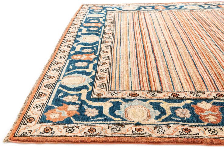 Detail image of 4' 10 x 6' 6 Hand Knotted Modern Ziegler Wool Rug