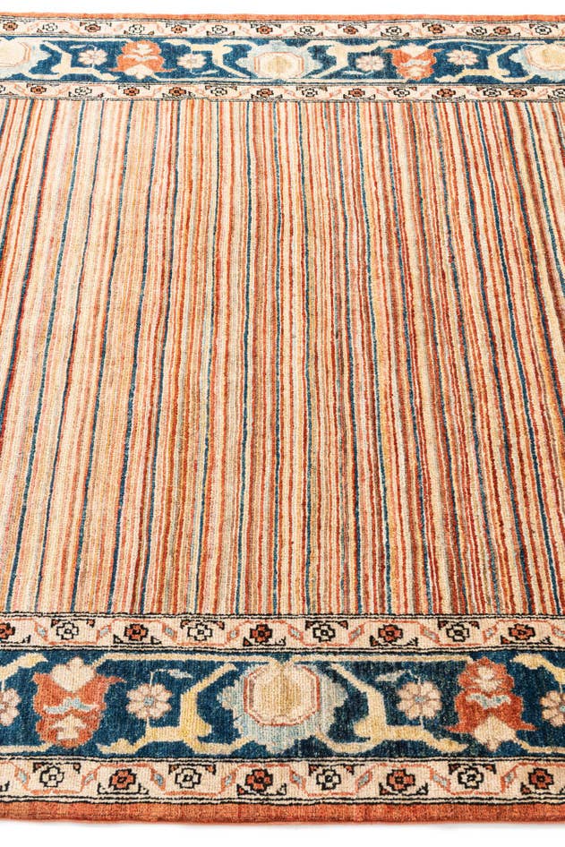Detail image of 4' 10 x 6' 6 Hand Knotted Modern Ziegler Wool Rug