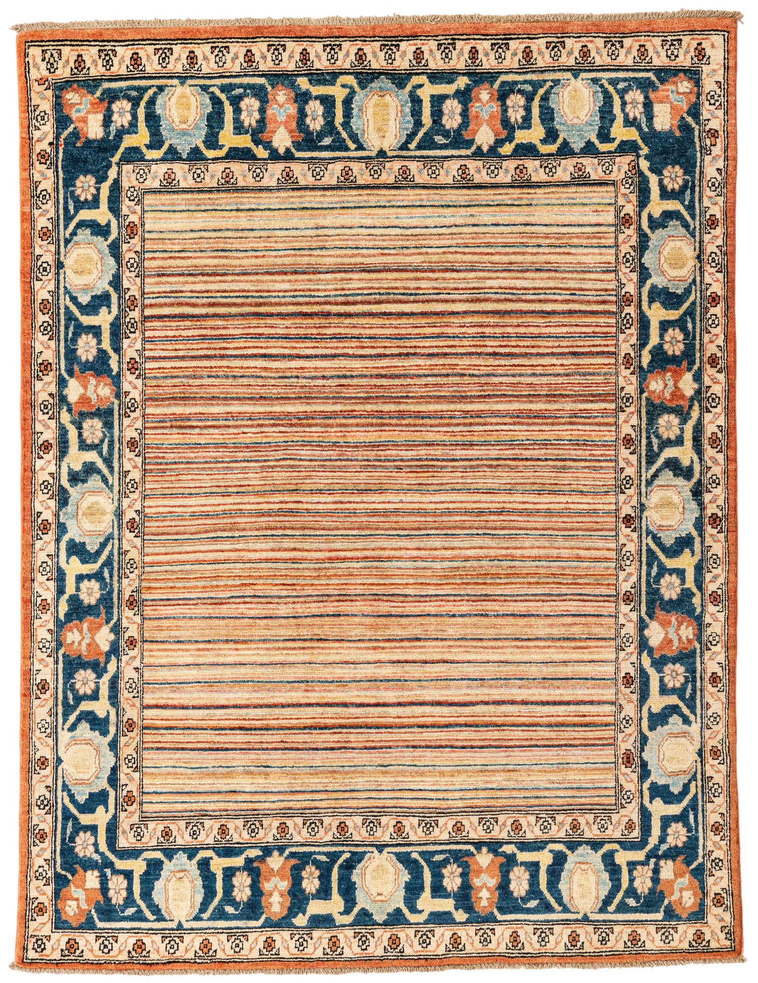 4' 10 x 6' 6 Hand Knotted Modern Ziegler Wool Rug