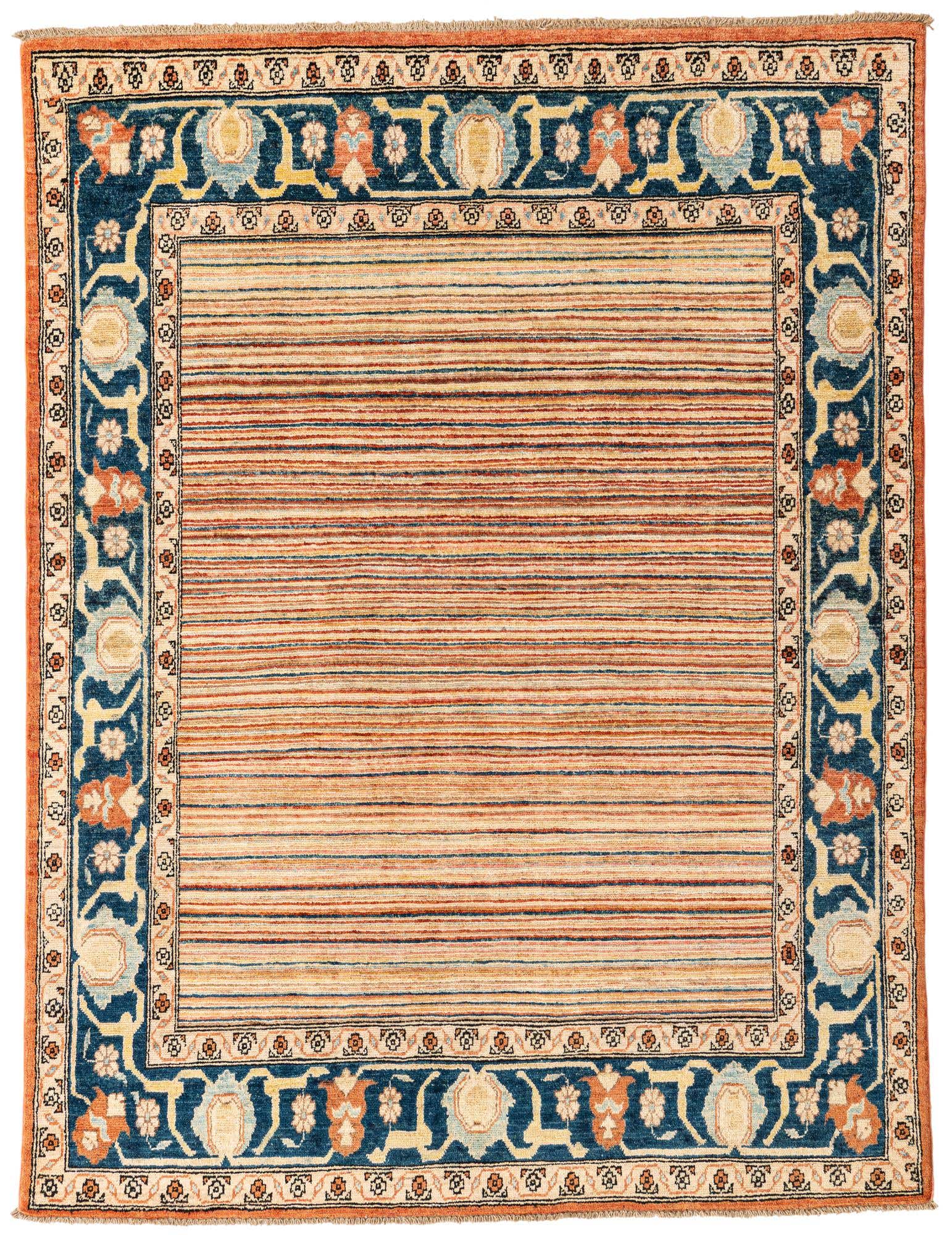 4' 10 x 6' 6 Hand Knotted Modern Ziegler Wool Rug