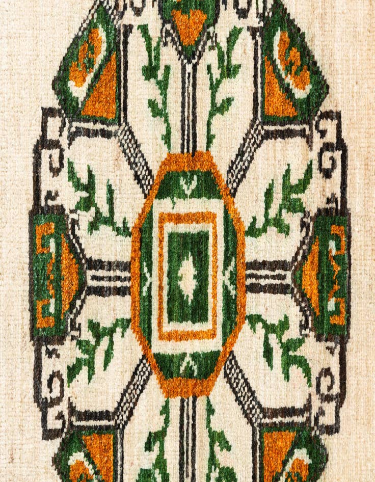 Detail image of 4' x 5' 10  Hand Knotted Modern Ziegler Wool Rug