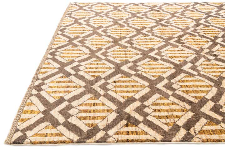 5' x 6' 7 Hand Knotted Modern Ziegler Wool Rug