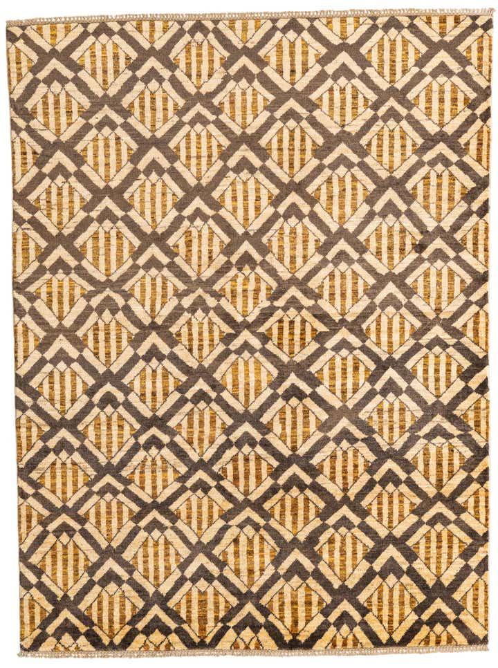 5' x 6' 7 Hand Knotted Modern Ziegler Wool Rug