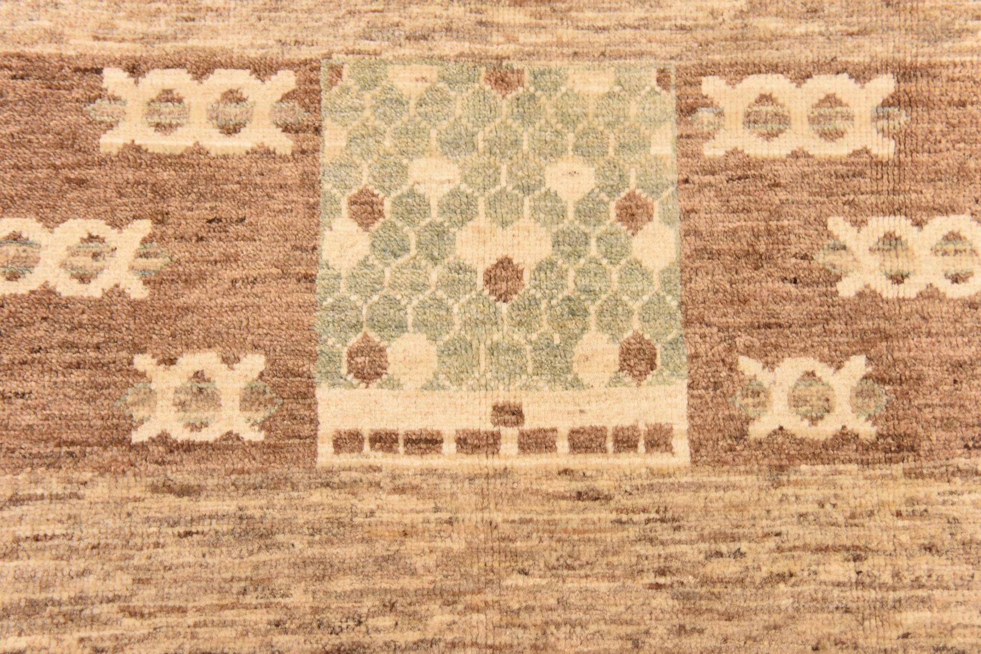 6' 7 x 9' 9 Hand Knotted Modern Ziegler Rug