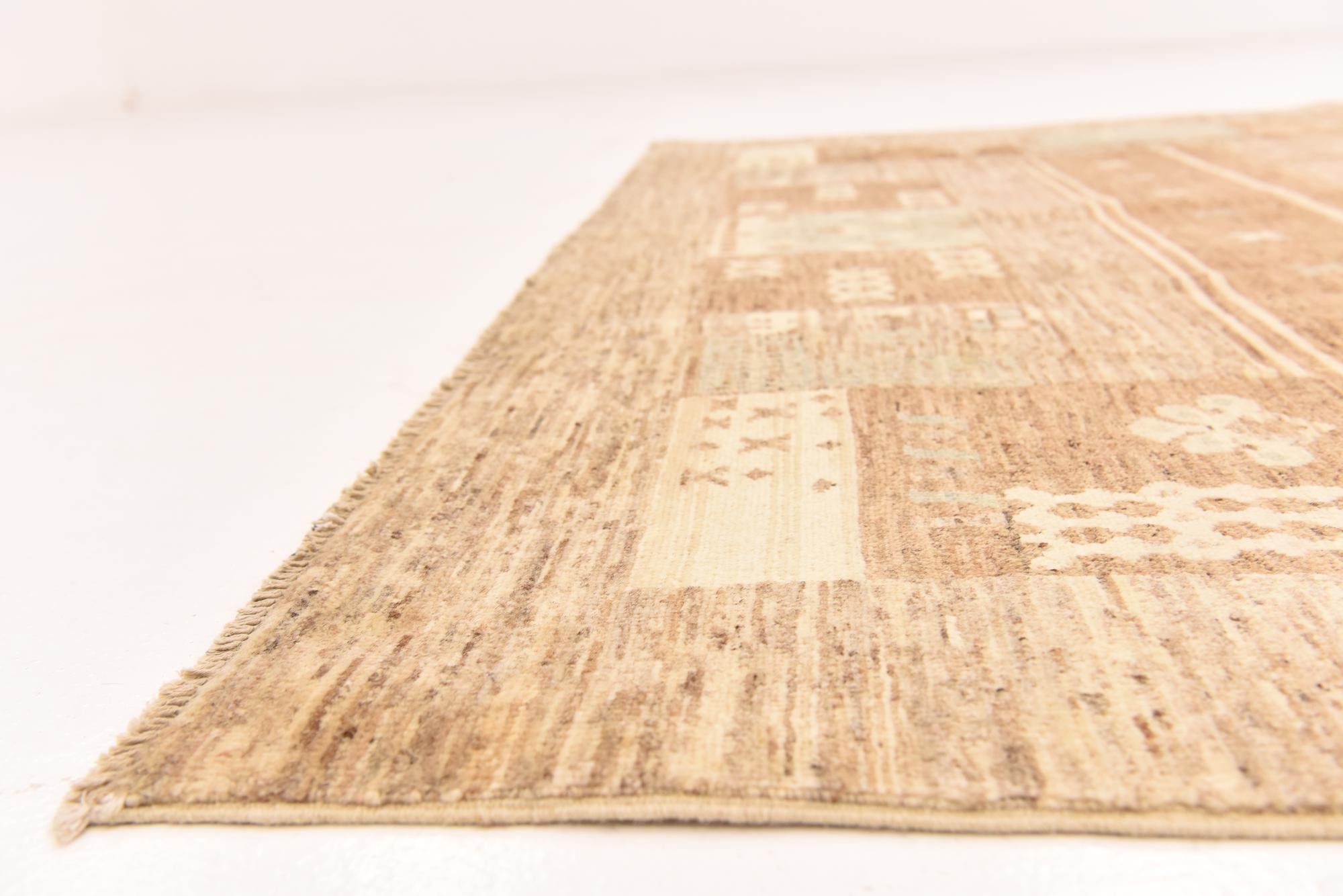 6' 7 x 9' 9 Hand Knotted Modern Ziegler Rug