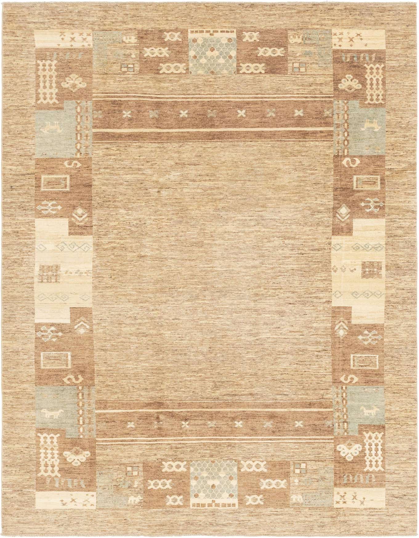 6' 7 x 9' 9 Hand Knotted Modern Ziegler Rug