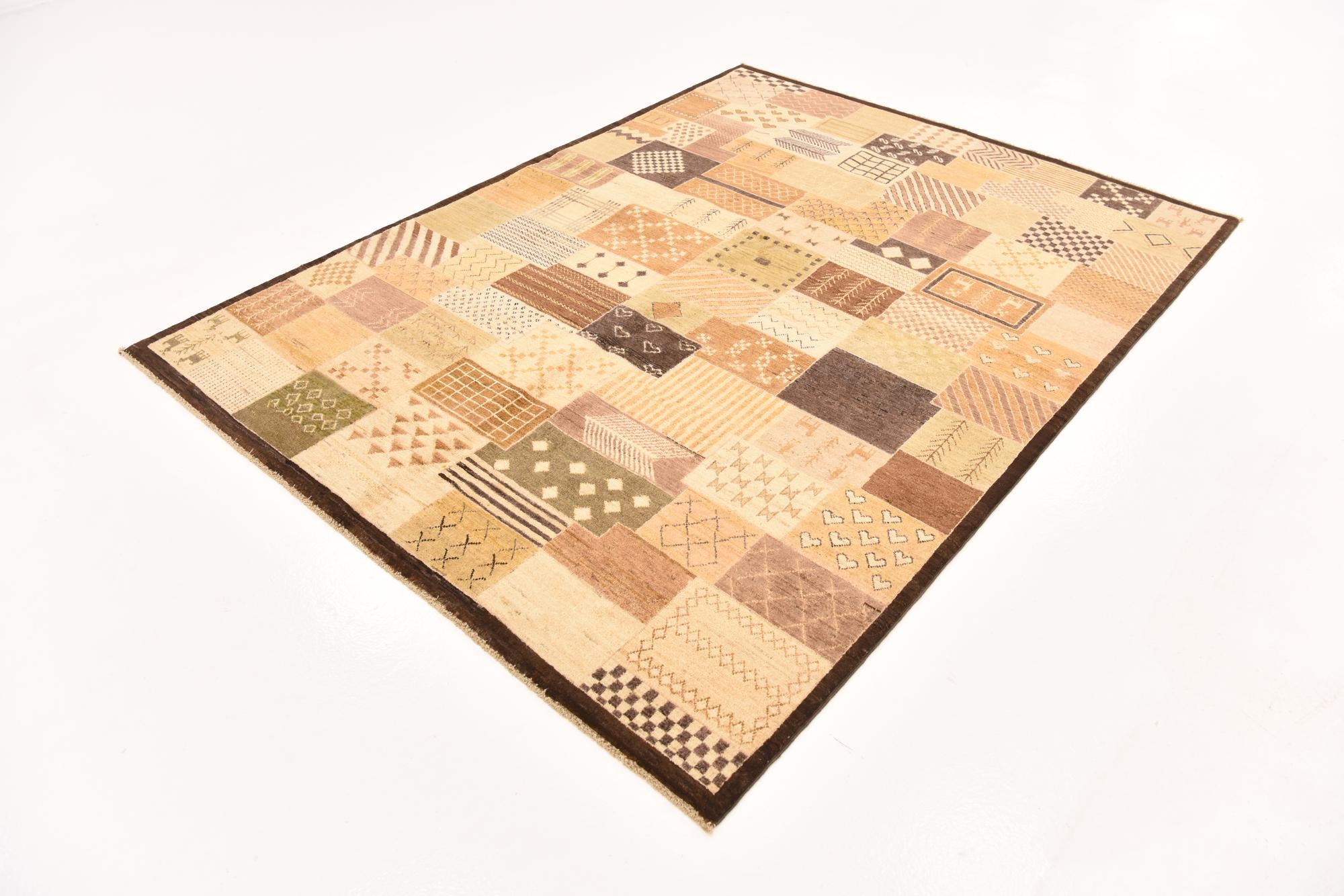 5' 7 x 7' 5 Hand Knotted Modern Ziegler Rug