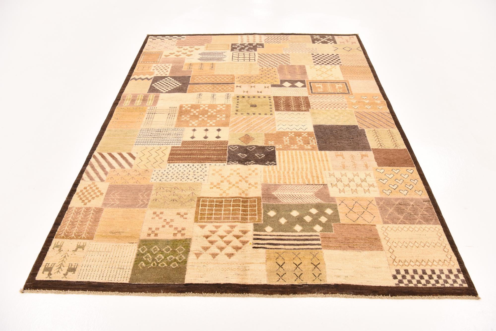 5' 7 x 7' 5 Hand Knotted Modern Ziegler Rug