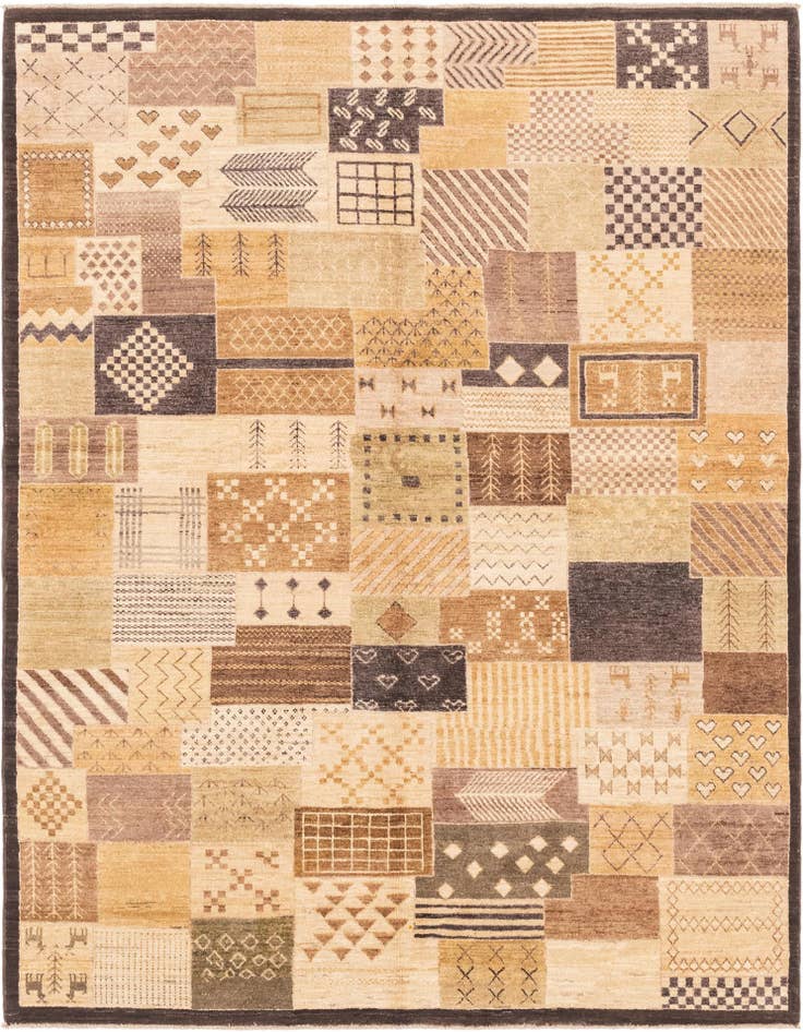 Detail image of 5' 7 x 7' 5 Hand Knotted Modern Ziegler Rug